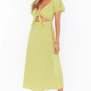 Show Me Your Mumu Gabrielle Tie Dress Green XL